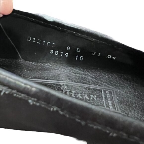 Cole Haan Men's Slip On Loafers Size‎ 9 B Black Brown Basket Weave Soft Leather - Picture 4 of 10